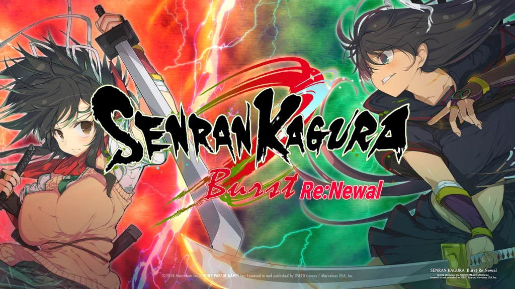 Senran Kagura Burst Re:Newal title screen
