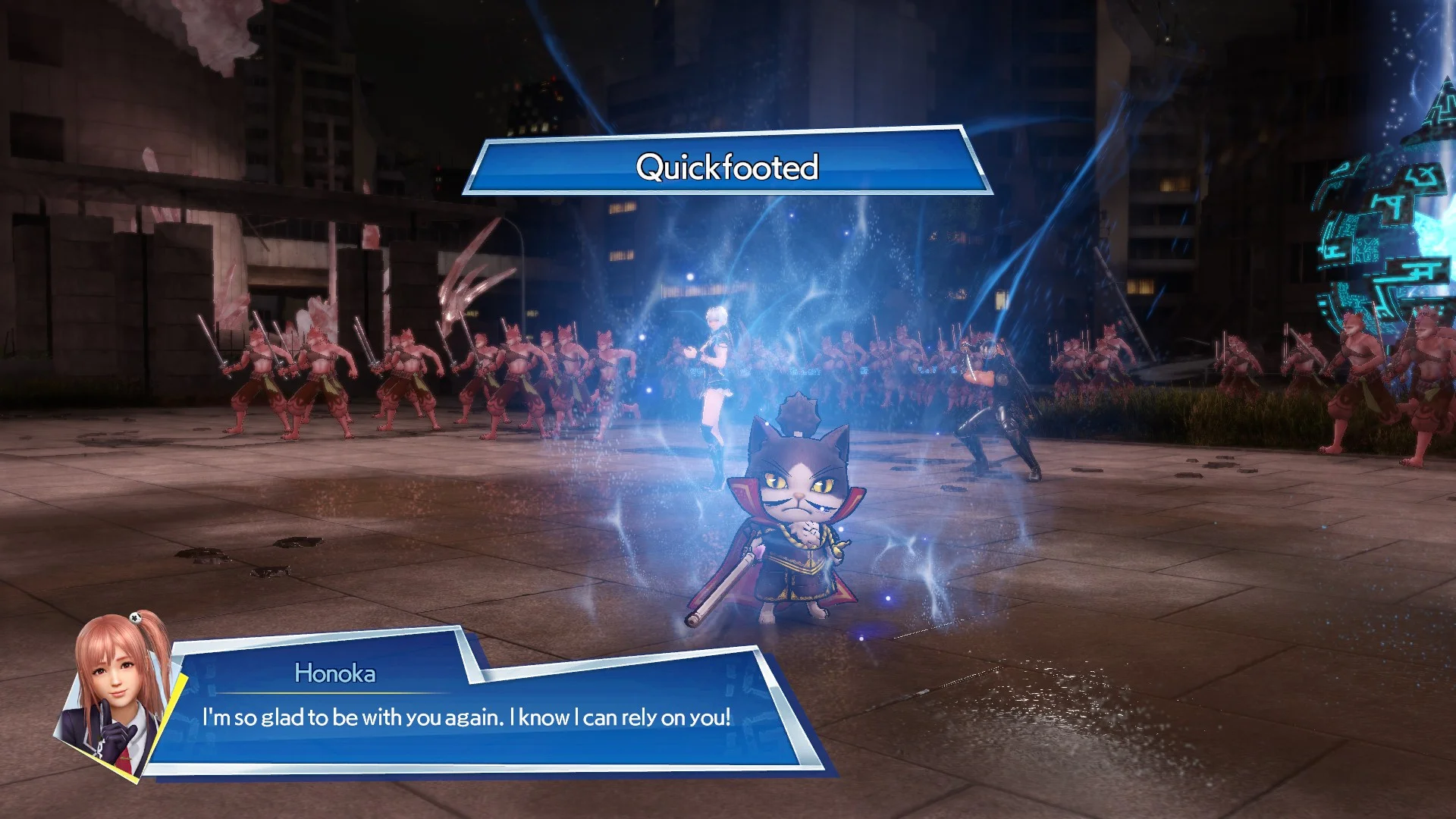 Oda Nobunyaga using his Hero Skill 'Quickfooted'